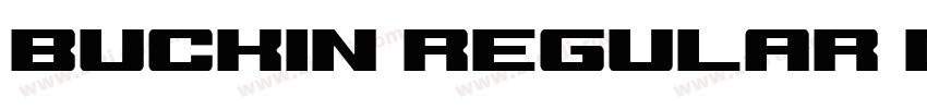 Buckin Regular Demo字体转换